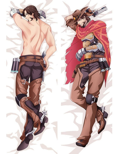 McCree Overwatch 68088-Dakimakura Anime Body Pillow Case-Dakiheaven.com