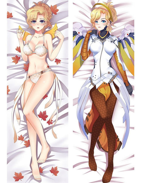 Mercy Overwatch 72038-Dakimakura Anime Body Pillow Case-Dakiheaven.com