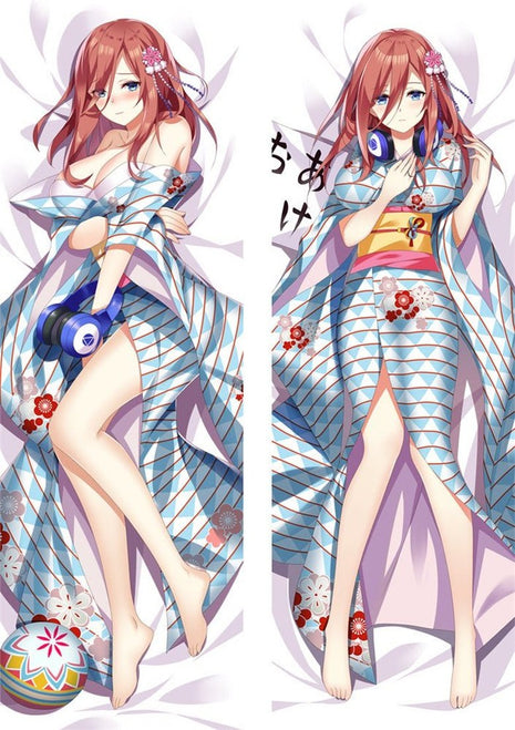Miku Nakano Quintessential Quintuplets Dakimakura Anime Body Pillow Case 20839 Female Kimono