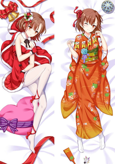 Misaka Mikoto A Certain Magical Index Dakimakura Anime Body Pillow Case 221125 Christmas Female Christmas Kimono