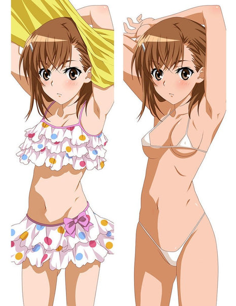 Misaka Mikoto A Certain Scientific Railgun Dakimakura Anime Body Pillow Case 71057 Female Swimsuit