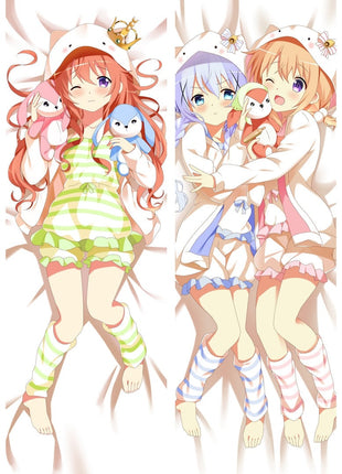 Mocha Hoto Is the Order a Rabbit 811077-Dakimakura Anime Body Pillow Case-Dakiheaven.com