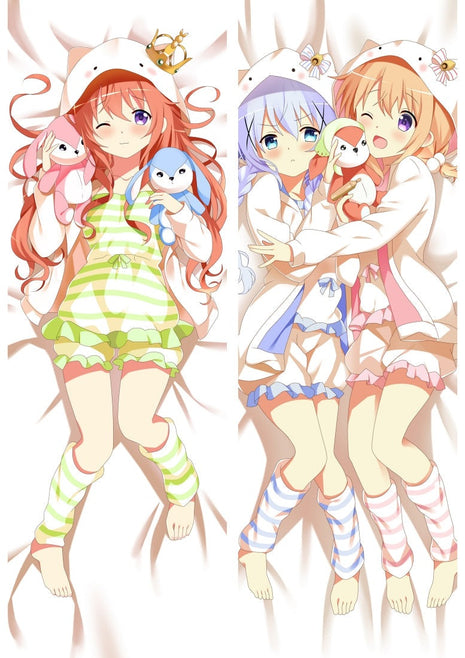 Mocha Hoto Is the Order a Rabbit 811077-Dakimakura Anime Body Pillow Case-Dakiheaven.com