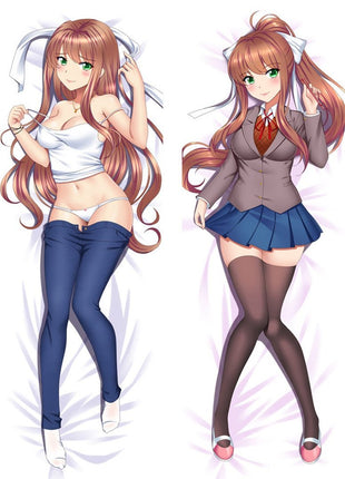 Monika Doki Doki Literature Club 211123-Dakimakura Anime Body Pillow Case-Dakiheaven.com