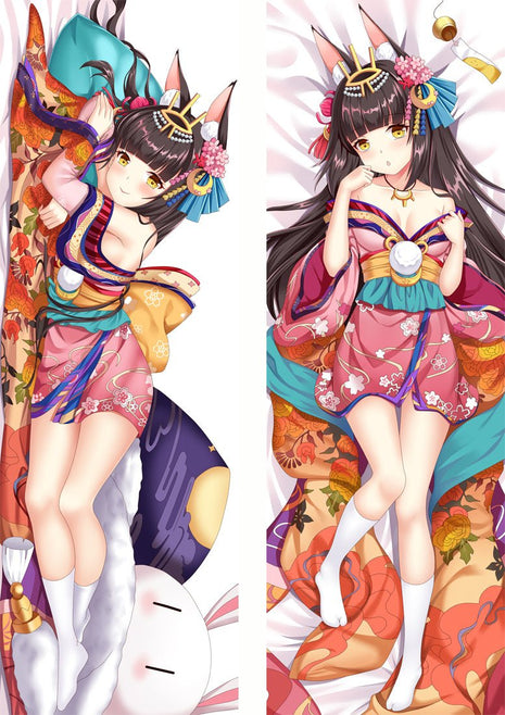 Nagato Azur Lane Dakimakura Anime Body Pillow Case 20210 Loli Animal ears Female Animal ears Kimono