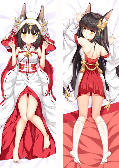 Nagato Azur Lane Dakimakura Anime Body Pillow Case 912043 Female Animal ears