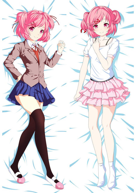 Natsuki Doki Doki Literature Club 810093-Dakimakura Anime Body Pillow Case-Dakiheaven.com