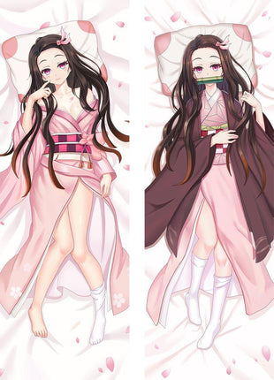 Nezuko Kamado Demon Slayer 97017 EU Stock-Dakimakura Anime Body Pillow Case-Dakiheaven.com