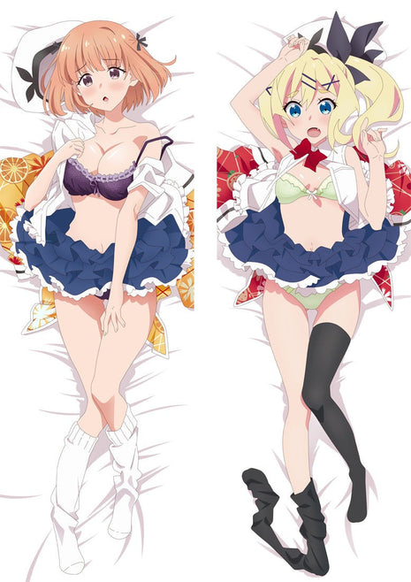 Nina Maehara & Hayu Nukui Dropout Idol Fruit Tart 21405-Dakimakura Anime Body Pillow Case-Dakiheaven.com