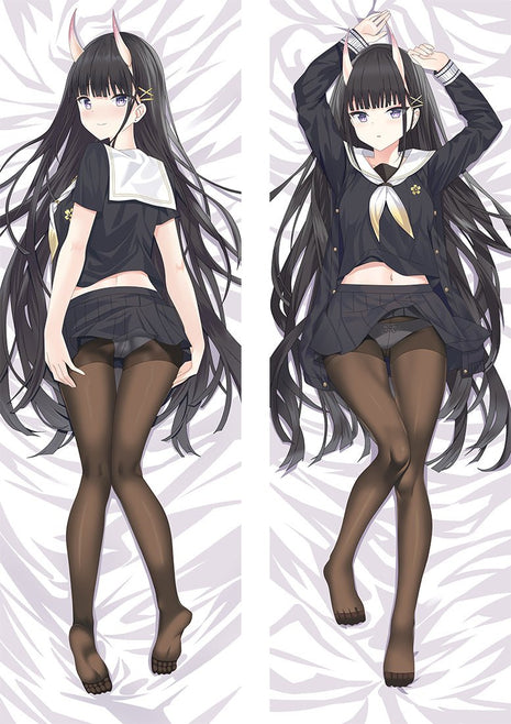 Noshiro Azur Lane Dakimakura Anime Body Pillow Case 20532 Female Horns School uniform