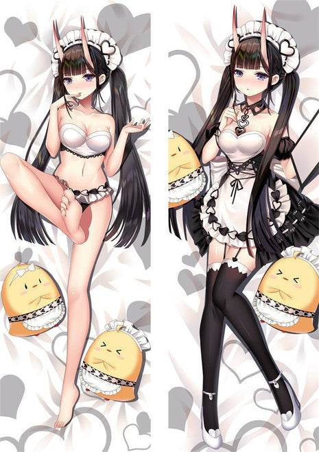 Noshiro Azur Lane Dakimakura Anime Body Pillow Case 22140 Female Horns Maid