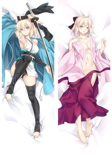 Okita Souji Fate Grand Order 17039-1-Dakimakura Anime Body Pillow Case-Dakiheaven.com