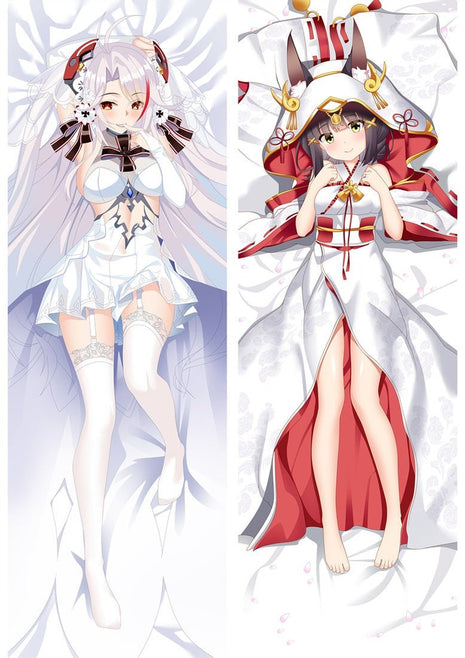 Prinz Eugen & Nagato Azur Lane 89007-Dakimakura Anime Body Pillow Case-Dakiheaven.com