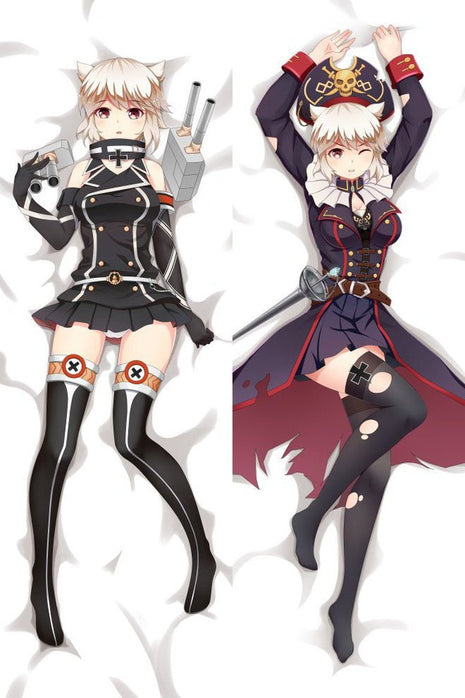 R Bismarck Warship Girls Dakimakura Anime Body Pillow Case 17015 Female