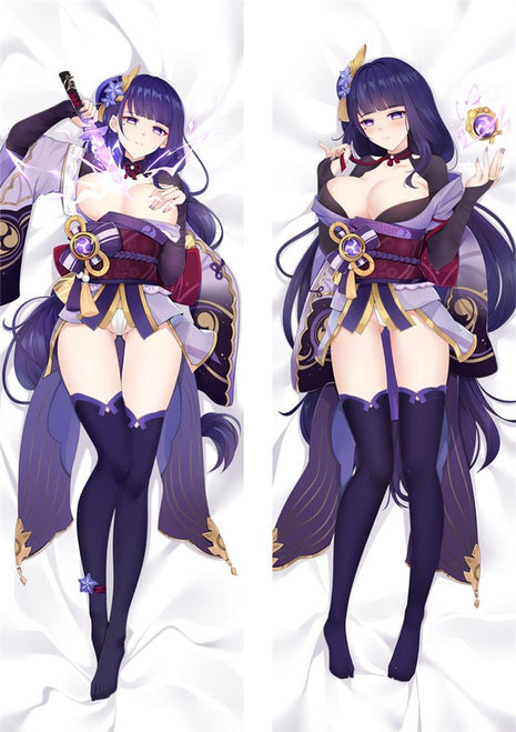 Raiden Shogun Genshin Impact 21048-2-Dakimakura Anime Body Pillow Case-Dakiheaven.com