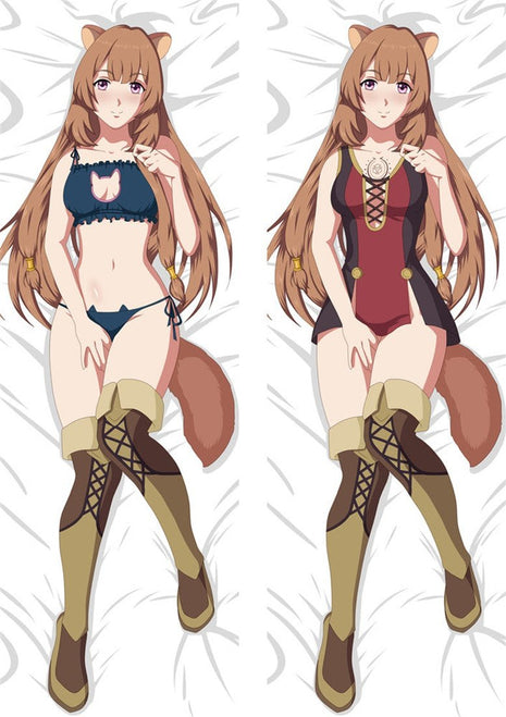 Raphtalia Rising Of The Shield Hero Dakimakura Anime Body Pillow Case 22111 Female Animal ears Swimsuit