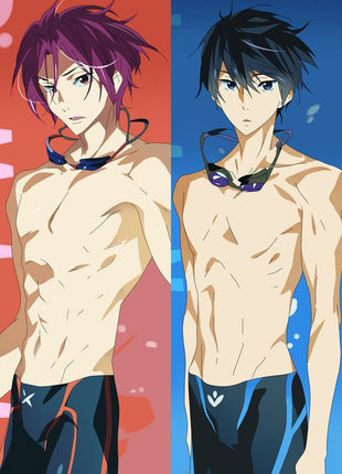 Rin & Haruka Free! 66044-Dakimakura Anime Body Pillow Case-Dakiheaven.com