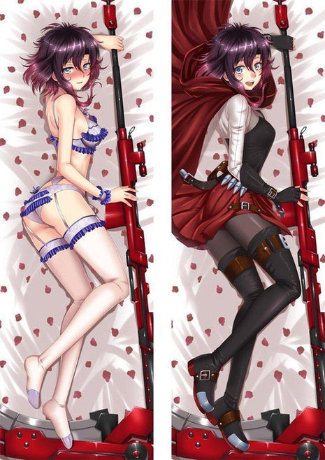 Ruby Rose RWBY 910007 EU Stock-Dakimakura Anime Body Pillow Case-Dakiheaven.com