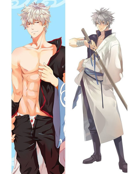 Sakata Gintoki Gintama 73049-Dakimakura Anime Body Pillow Case-Dakiheaven.com