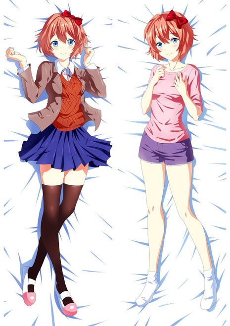 Sayori Doki Doki Literature Club 810092-Dakimakura Anime Body Pillow Case-Dakiheaven.com