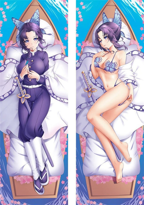 Shinobu Kocho Demon Slayer Dakimakura Anime Body Pillow Case 20835 Female With butterfly Sword