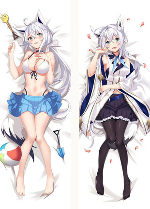 Shirakami Fubuki Vtuber 20322-Dakimakura Anime Body Pillow Case-Dakiheaven.com