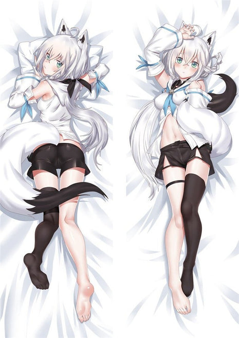 Shirakami Fubuki Vtuber 20924-Dakimakura Anime Body Pillow Case-Dakiheaven.com