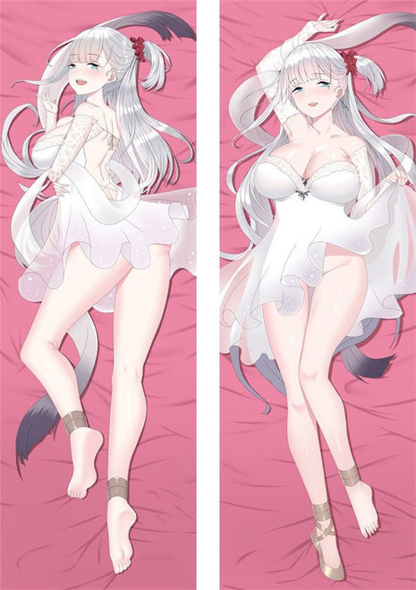 Shoukaku Azur Lane Dakimakura Anime Body Pillow Case 20925 Female White dress
