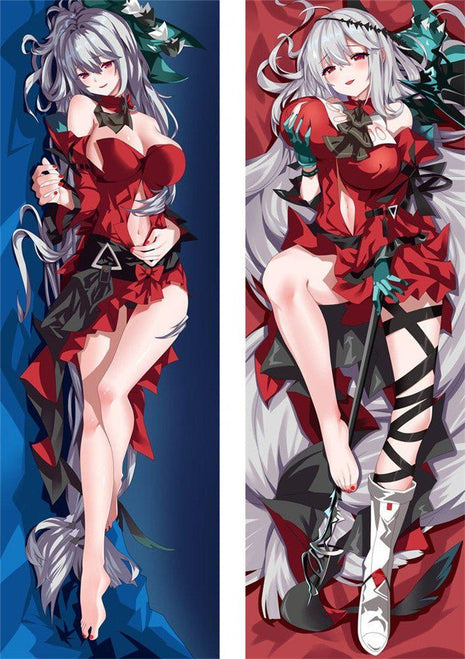 Skadi Arknights Dakimakura Anime Body Pillow Case 22788 Female Halloween Red dress
