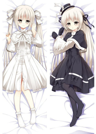 Sora Kasugano Yosuga no Sora Dakimakura Anime Body Pillow Case 16286-1 Female Black dress White dress