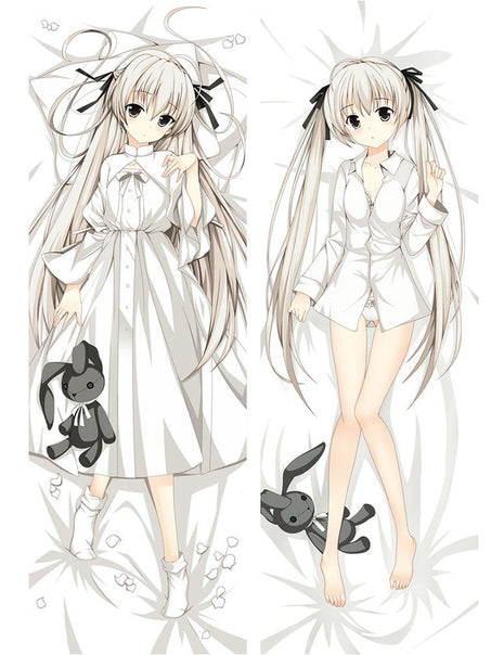 Sora Kasugano Yosuga no Sora Dakimakura Anime Body Pillow Case 610077 Female White dress