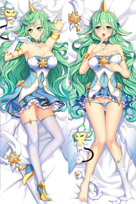 Soraka League Of Legends Dakimakura Anime Body Pillow Case 18024-1 Female Horns