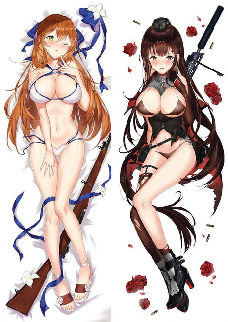 Springfield & DSR-50 Dolls Girls Frontline 89051-Dakimakura Anime Body Pillow Case-Dakiheaven.com