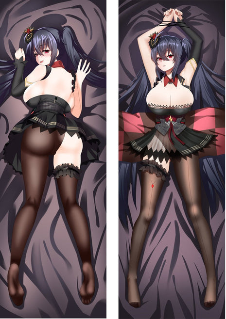 Taihou Muse Azur Lane Dakimakura Anime Body Pillow Case 21606 Female Tied up Black dress