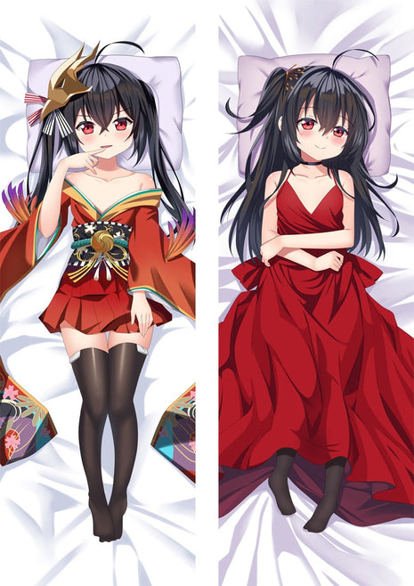 Taihou chan Azur Lane Dakimakura Anime Body Pillow Case 21402 Loli Female Red dress Kimono