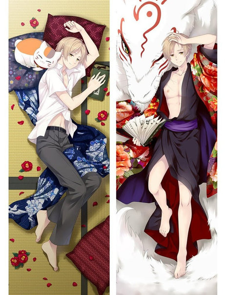 Takashi Natsume Nyanko Sensei Natsume's Book of Friends 16302-Dakimakura Anime Body Pillow Case-Dakiheaven.com