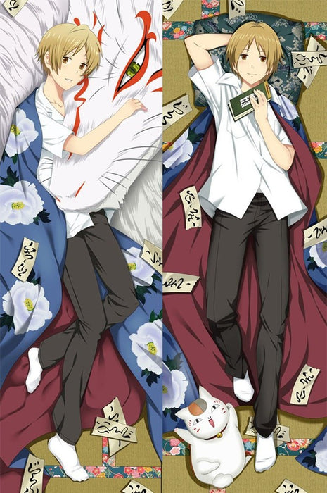 Takashi Natsume Nyanko Sensei Natsume's Book of Friends 77093-Dakimakura Anime Body Pillow Case-Dakiheaven.com