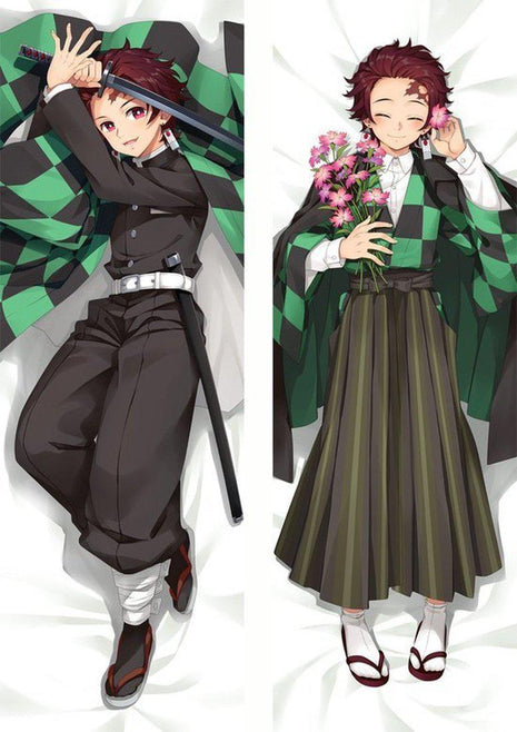 Tanjiro Kamado Demon Slayer 20007-2 EU Stock-Dakimakura Anime Body Pillow Case-Dakiheaven.com