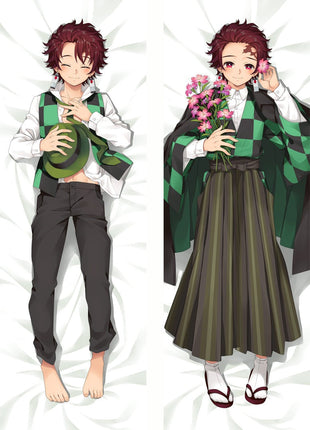 Tanjiro Kamado Demon Slayer 20007-3-Dakimakura Anime Body Pillow Case-Dakiheaven.com