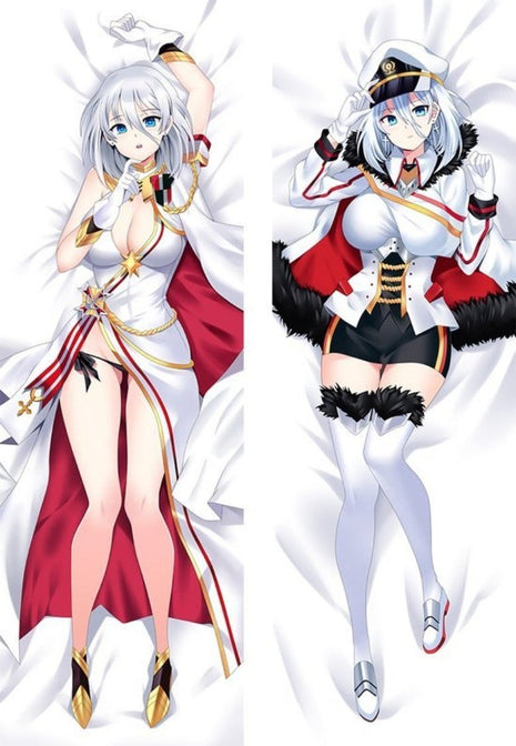 Tirpitz Azur Lane Dakimakura Anime Body Pillow Case 20617 Female White dress