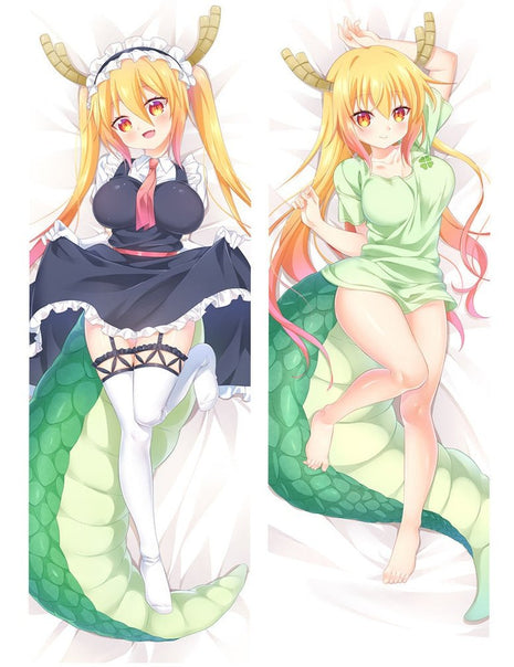 Tohru Miss Kobayashi's Dragon Maid Dakimakura Anime Body Pillow Case 17019-1 Female Horns Maid