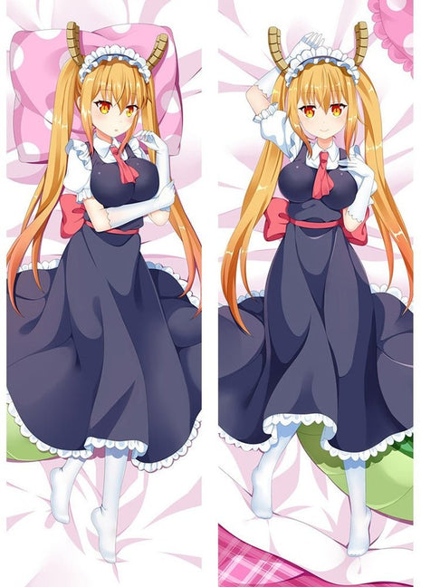 Tohru Miss Kobayashi's Dragon Maid Dakimakura Anime Body Pillow Case 76052 Female Horns Maid