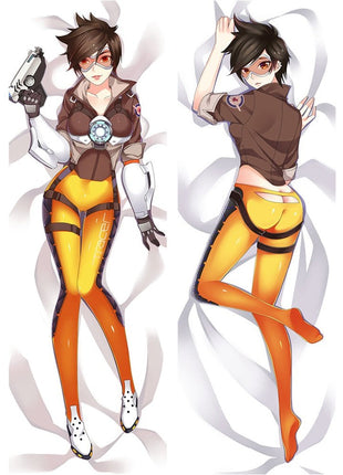 Tracer Overwatch 611020-Dakimakura Anime Body Pillow Case-Dakiheaven.com