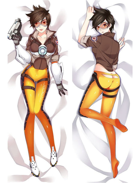 Tracer Overwatch 611020-Dakimakura Anime Body Pillow Case-Dakiheaven.com