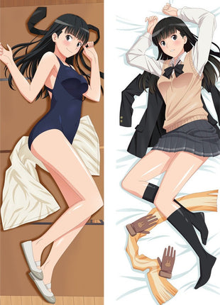Tsukasa Amagami SS Dakimakura Anime Body Pillow Case 201128 Swimsuit Female School uniform Swimsuit