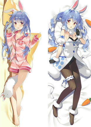 Usada Pekora Vtuber Dakimakura Anime Body Pillow Case 211204 Female With bunny Animal ears