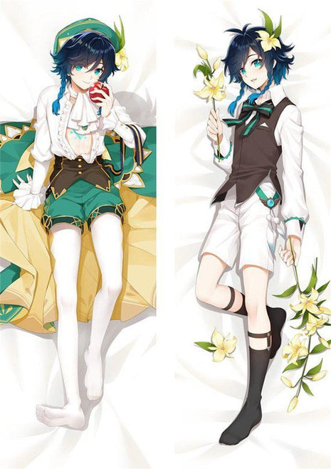 Venti Barbatos Genshin Impact Dakimakura Anime Body Pillow Case 21075-1 Crossdressing