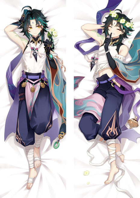 Xiao Genshin Impact Dakimakura Anime Body Pillow Case 21024-2 Male Kimono