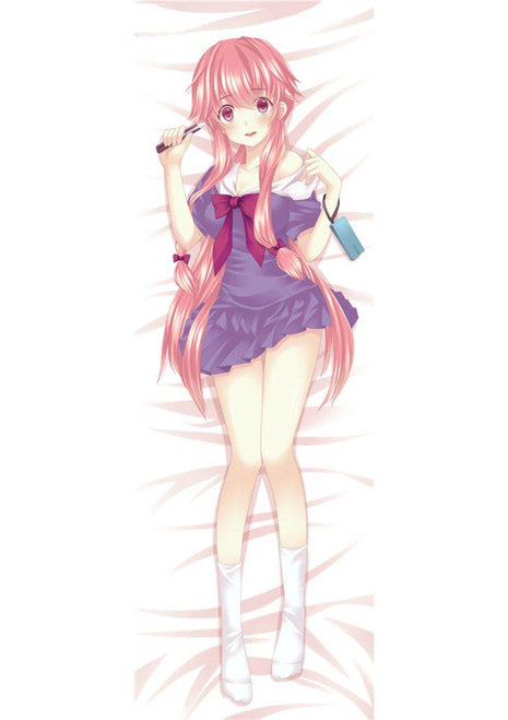 Yuno Gasai Future Diary Dakimakura Anime Body Pillow Case 00130 Female School uniform