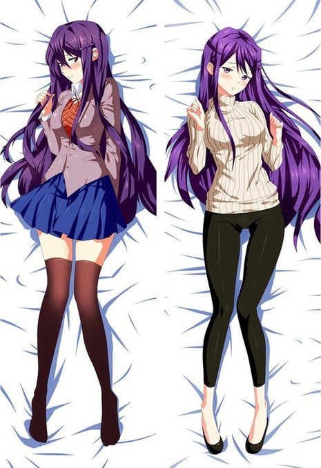 Yuri Doki Doki Literature Club 89001-Dakimakura Anime Body Pillow Case-Dakiheaven.com